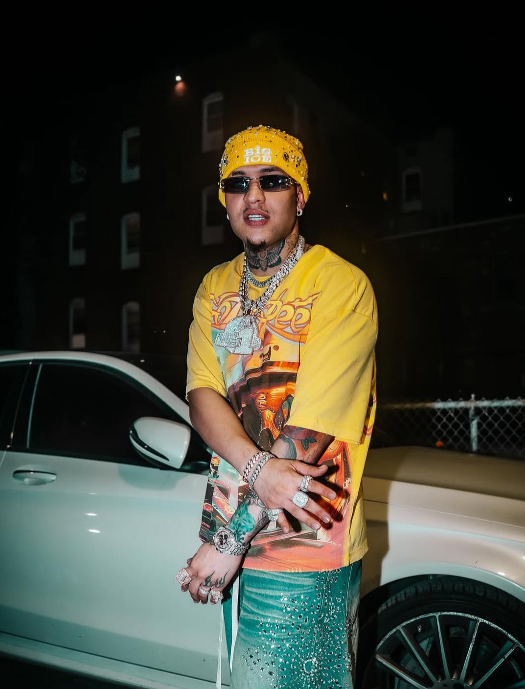 Yellow Big Ice Beanie